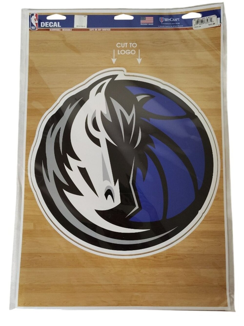 Dallas Mavericks NBA Large 9 Inch Team Logo Vinyl Removable Decal Sticker